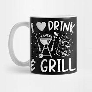 I Love Drink and Grill Mug